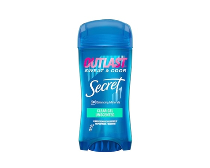 Secret Outlast Sweat & Odor Clear Gel Women's Antiperspirant Deodorant, Unscented - 45.0 G