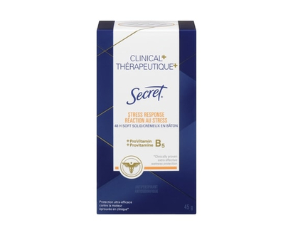 Secret Clinical Antiperspirant and Deodorant Soft Solid, Stress Response, 45g - 45 G