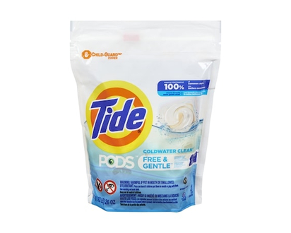 Tide Capsules de détergent à lessive Pods Free & Gentle, 31 capsules - 31.0 EA
