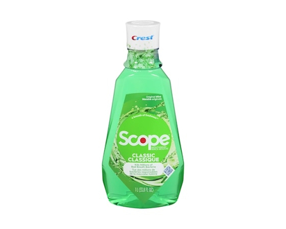 Crest Scope Classic Mouthwash, Original Formula, - 1.0 L