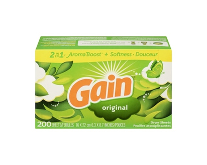 Gain Fabric Softener Dryer Sheets, Original, 200 count - 200.0 EA