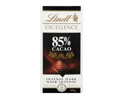 Lindt EXCELLENCE 85% Cacao Dark Chocolate Bar - 100.0 G