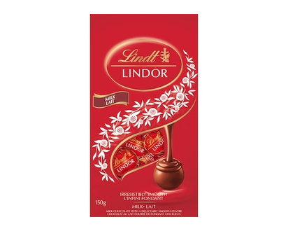 Lindt LINDOR Milk Chocolate Truffles Bag 150g - 150 G