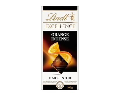 Chocolat noir Lindt EXCELLENCE Orange Intense – Barre (100 g) - 100 G