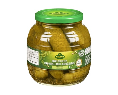 Kuhne Barrel Dill Pickles Sweet & Sour - 1.0 L