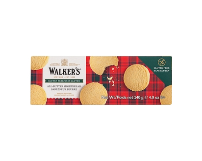Walkers Gluten Free Shortbread Rounds - 140.0 G
