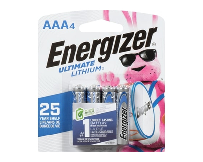 Energizer Ultimate Lithium AAA-4 Pack - 4 EA