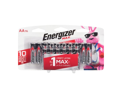 Energizer MAX Alkaline AA Batteries - 16 EA