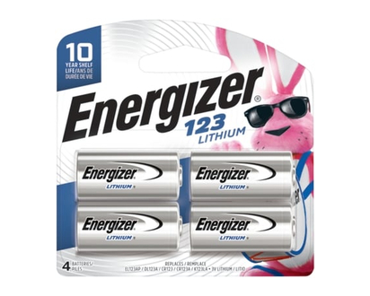 Energizer 123 Batteries - 4 EA