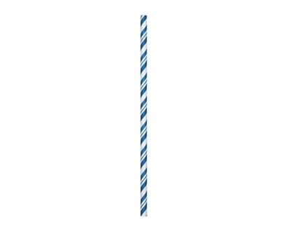 Paper Straws, Stripe Cobalt - 1.0 EA