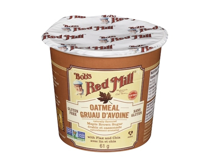 Bobs Red Mill Gluten Free Oatmeal Naturally Flavoured Maple Brown Sugar - 61.0 G