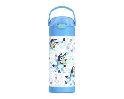 Thermos Stainless Steel Vacuum Insulated Straw Bottle With Bail Handle - Bluey - 1.0 EA