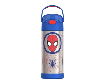 Thermos Stainless Steel Vacuum Insulated Straw Bottle With Bail Handle - Spider-Man - 1.0 EA