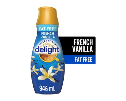 International Delight French Vanilla Flavoured Fat Free Coffee Creamer, 63 Servings - 946.0 ML