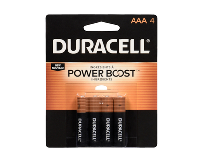 Duracell Alkaline Batteries AAA 4-Pack - 4.0 EA