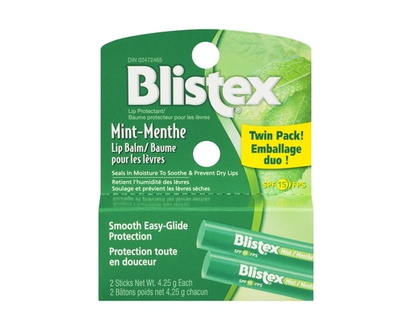 Blistex Mint SPF 15 Lip Balm Twin Pack! - 8.5 G