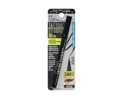 Maybelline 24H Tattoo Eye Liner Ink Pen, Black - 1.0 ML