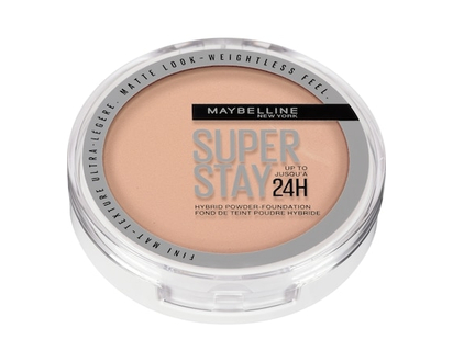 Maybelline Super Stay 24 Hour Hybrid Powder Foundation, Waterproof, Vegan, Mattifying, 130 - 6.0 G