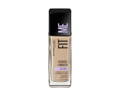 Maybelline New York Fit Me Hydrate + Smooth Foundation, Classic Ivory, 30 ml - 1 EA