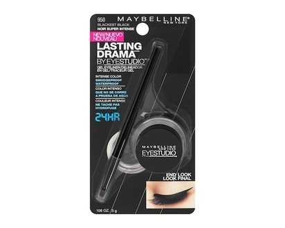 Maybelline Eye Studio Lasting Drama Gel Eyeliner, Black - 3.5 G