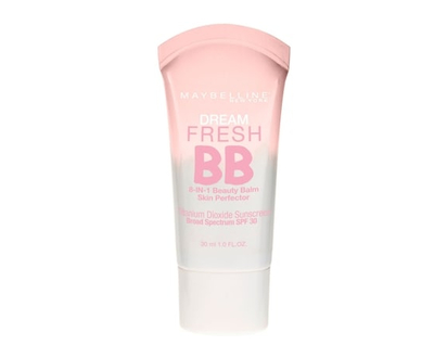 Crème Dream BB Fresh Maybelline New York, Formule aqueuse en gel, Sans huile ni ingrédients lourds, Couvrance lustrée, Fini naturel, Hydratante et lég