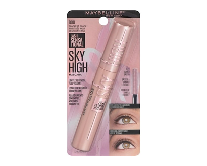 Maybelline Lash Sensational Sky High Mascara, Blackest Black - 7.2 ML