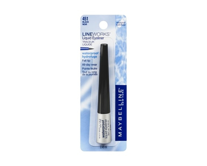 Maybelline Liquid Eyeliner, Waterproof, Black - 2.45 ML