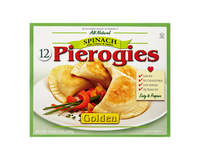 Golden Kosher Spinach Pierogies - 454.0 G