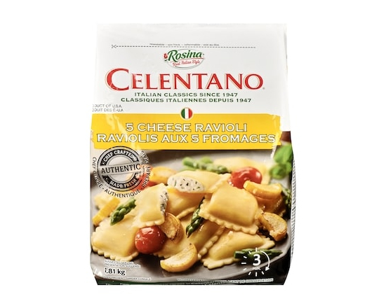 Celentano 5 Cheese Ravioli - 4.0 L