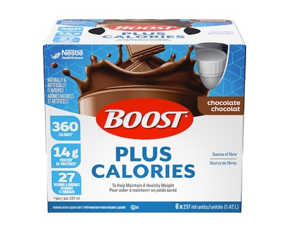 Nestle Health Science Boost Plus Calories Chocolate Formulated Liquid Drink, 6-Pack - 237.0 ML
