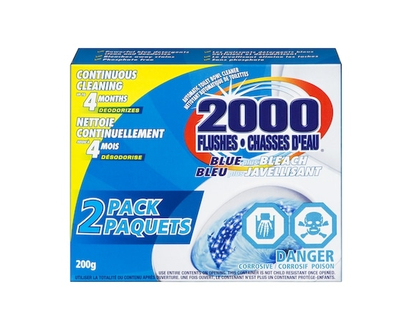2000 Flushes Blue + Bleach Automatic Toilet Bowl Cleaner - 100.0 G