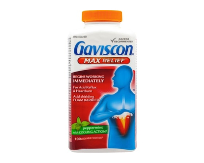 Gaviscon Max Relief Peppermint With Cooling Action Foam Barrier - 100.0 EA