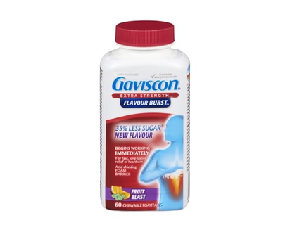Gaviscon Extra Strength Flavour Burst Tablet - 60.0 EA