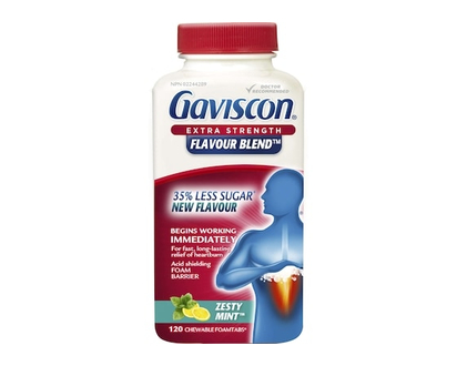 Gaviscon Extra-Fort Flavour BlendMC Zesty MintMC - 120 COM