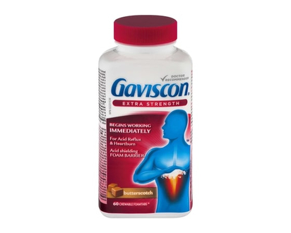Gaviscon Extra Strength, Butterscotch - 60.0 EA