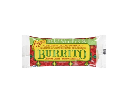 Amys Gluten-Free Burrito, Cheddar Cheese - 156.0 G