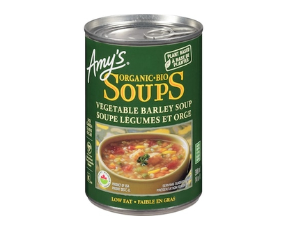 Amys Organic Soup, Vegetable Barley - 398.0 ML