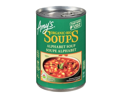 Amys Organic Soup, Alphabet - 398.0 ML