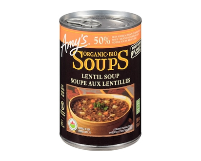 Amys Organic Soup, Lower Sodium Lentil - 398.0 ML