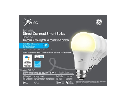 GE CYNC Soft White A19 4PK - 1.0 EA