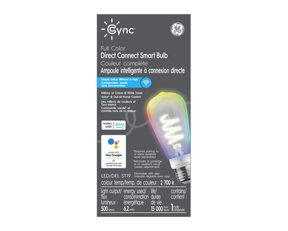 GE CYNC Full Color ST19 Clear 1PK - 1.0 EA