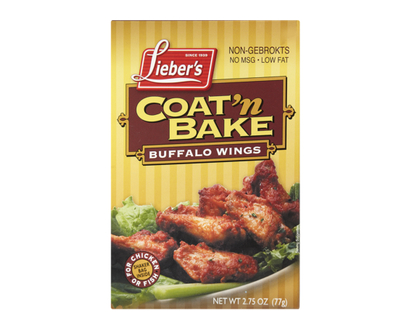 Liebers Coat-N-Bake Wings, Buffalo - 77.0 G