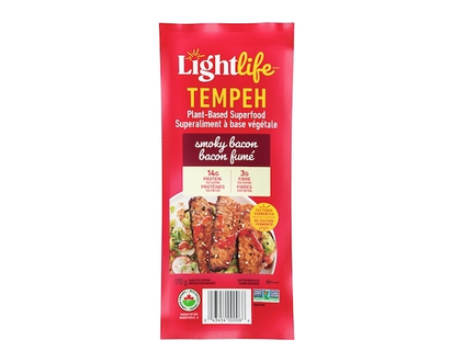 Lightlife Organic Plant-Based Smoky Tempeh Bacon Strips - 170.0 G