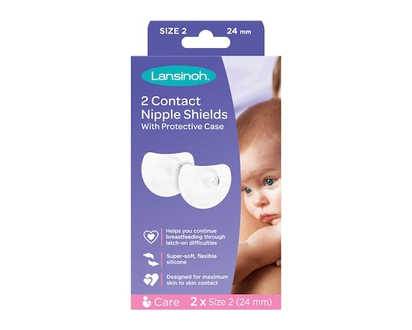 Lansinoh Contact Nipple Shields with Protective Case - 1.0 EA