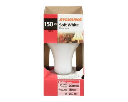 Sylvania 150W Light Bulb, Soft White - 1.0 EA