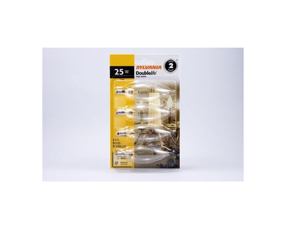 Sylvania 3000 Hour Bulb 25W B10 CAN - 1.0 EA