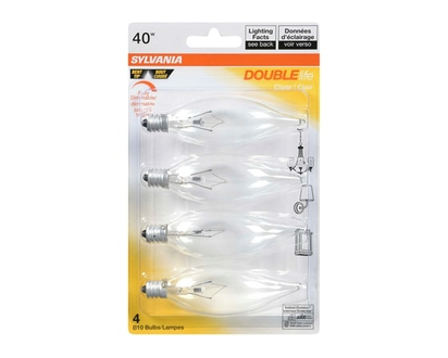Sylvania 3000 Hour Bulb 40W B10 CAN - 1.0 EA