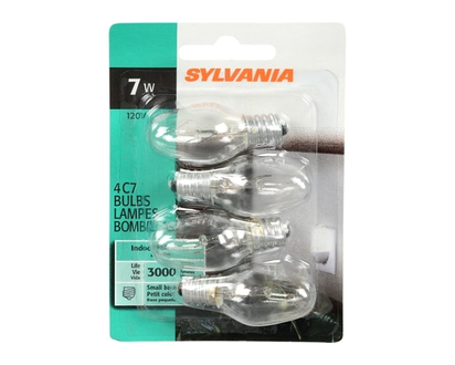 Sylvania C7 7W Night Light Bulbs - 4.0 EA