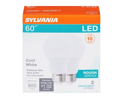 Sylvania 60 W Led Cool White Indoor Outdoor A19 Bulbs - 1.0 EA