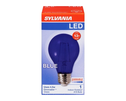 Sylvania 10000HR LED 8.5W A19 Blue - 1.0 EA